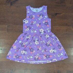 Charming Purple Floral Kids Dress